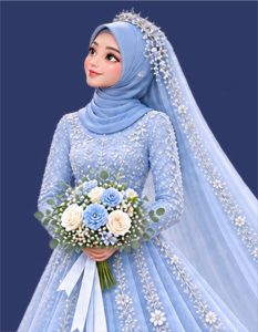 Avatar Wanita Dusty Blue Luxury